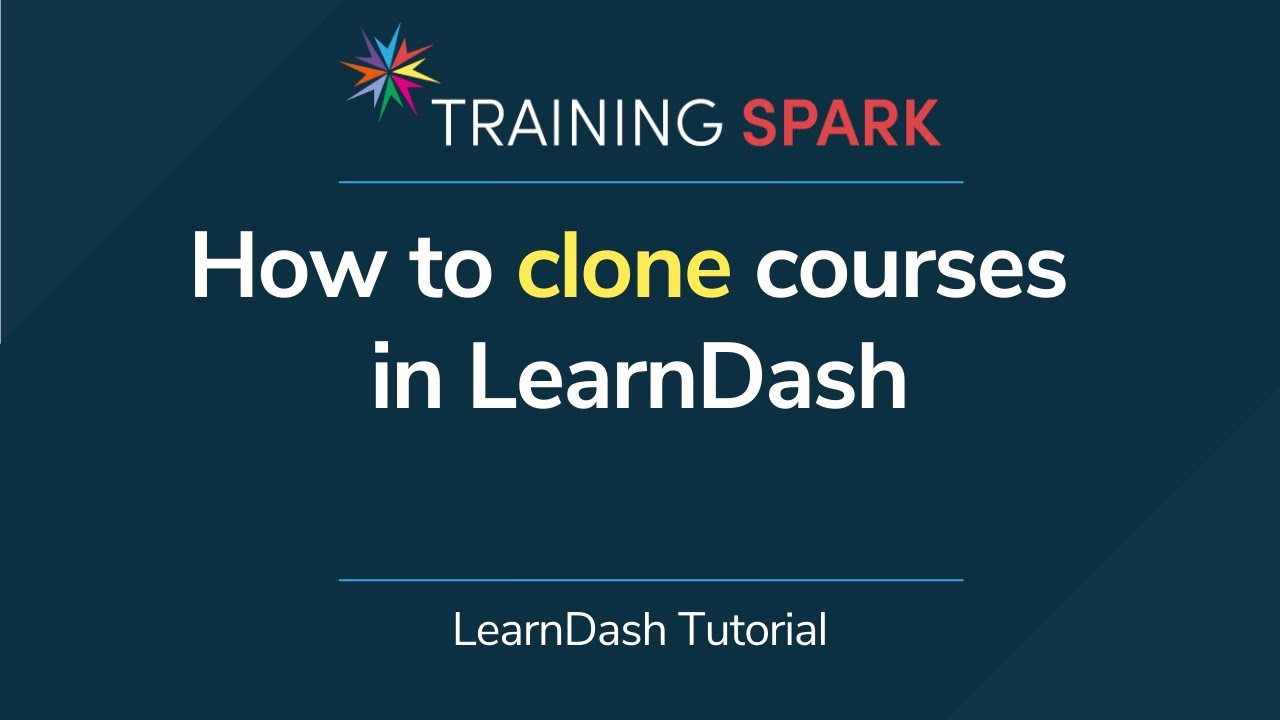 How to clone courses in LearnDash
