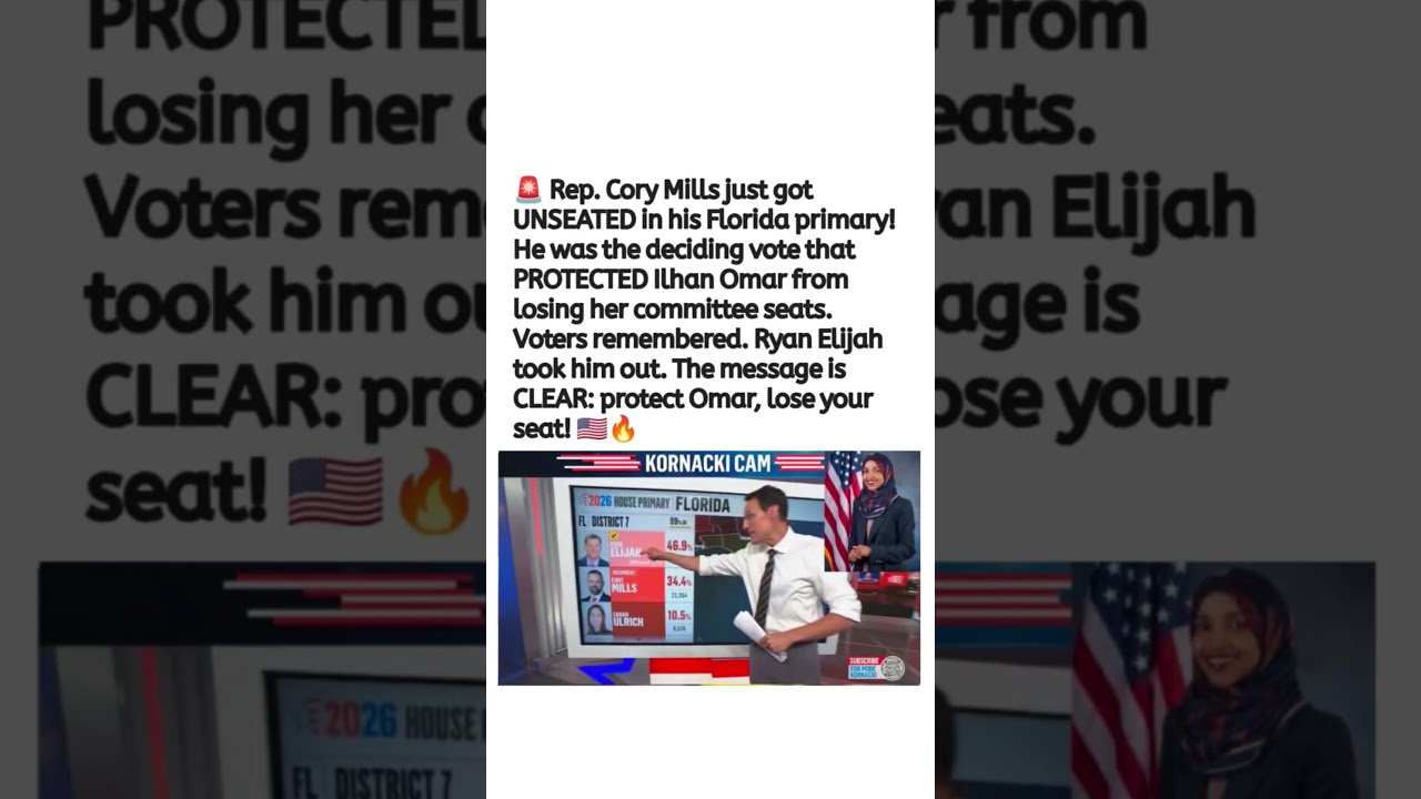 Cory Mills Loses Florida Primary to Ryan Elijah 🇺🇸