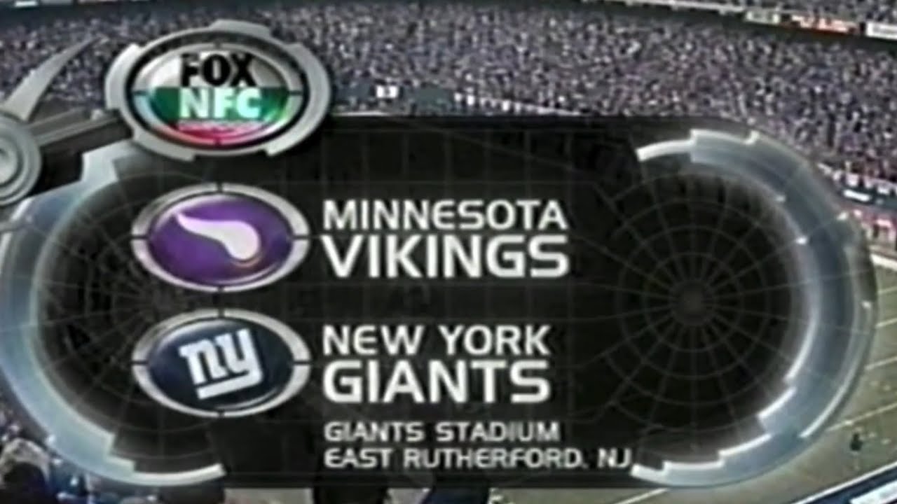2000 NFC Championship Vikings vs Giants Highlights (Fox intro)