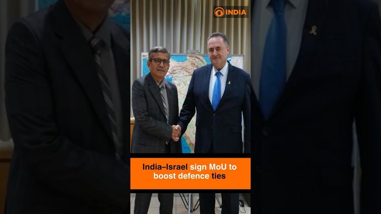 India&ndash;Israel sign MoU to boost defence ties