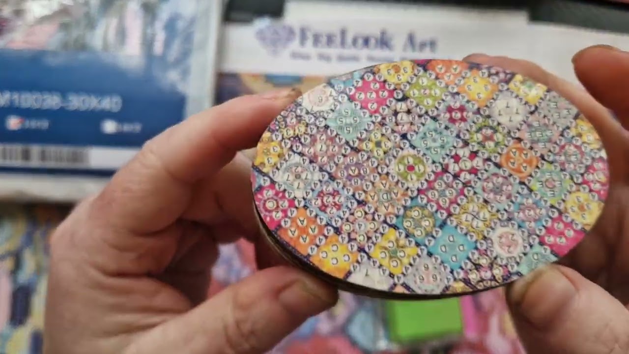 Temu unboxing diamond painting n cross stitch 