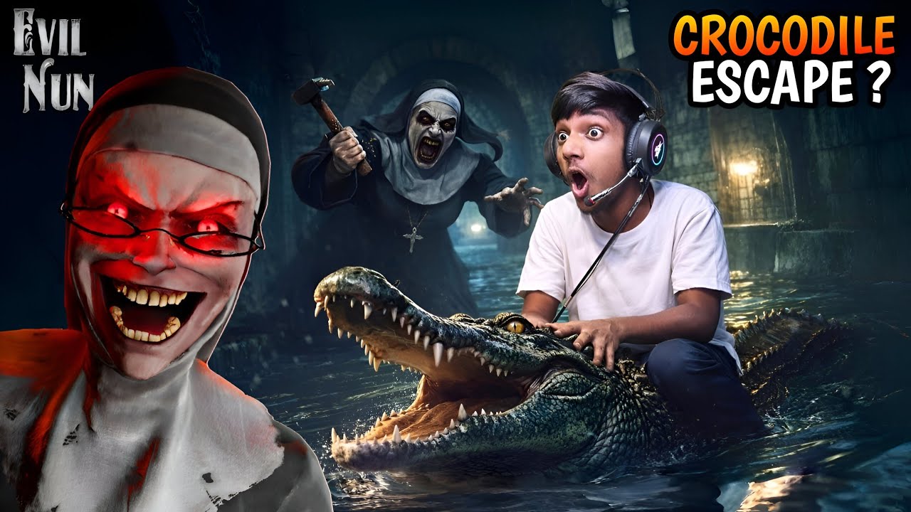 Evil Nun Sewer Escape 😨 | Crocodiles Everywhere | Hindi Gameplay