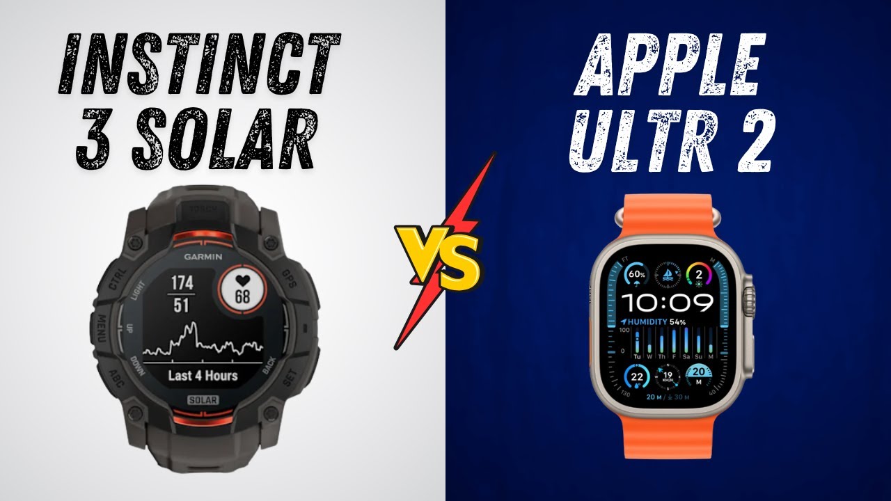 Garmin Instinct 3 Solar vs Apple Watch Ultra 2 - Best Adventure Watch in 2025?