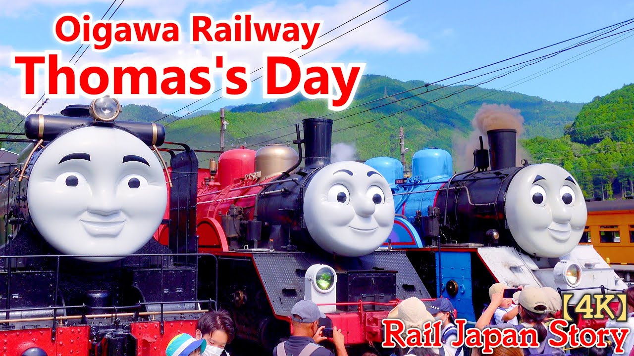 Thomas's day with James, Hiro & Percy. From arrival to departure at Senzu Station | Train Japan