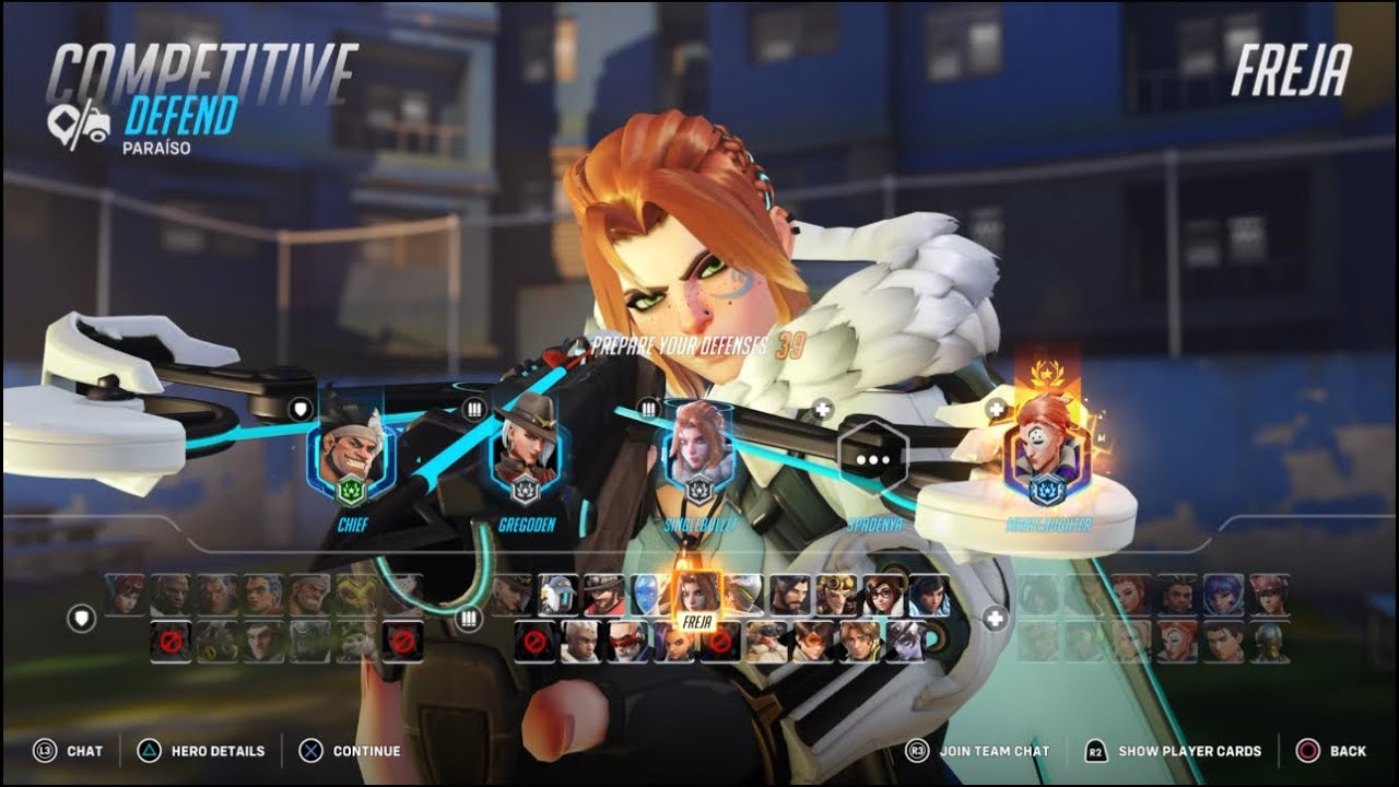 Overwatch 2 Freja Competitive Gameplay No Commentary) (Ps5) (1080p 60