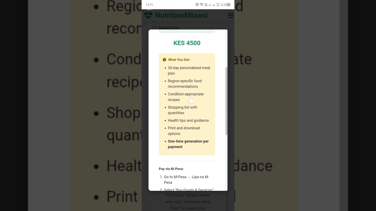 The Next Generation Meal Planning System 