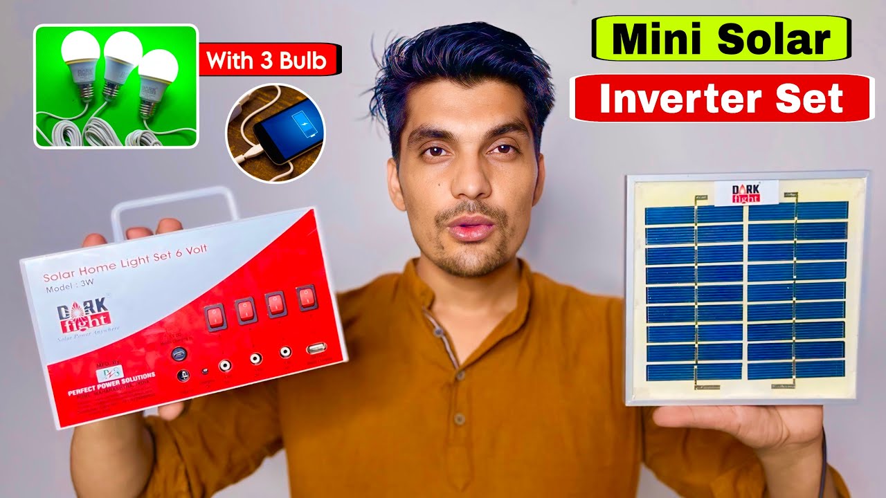 MINI PORTABLE SOLAR INVERTER SET FOR HOME & SHOP 