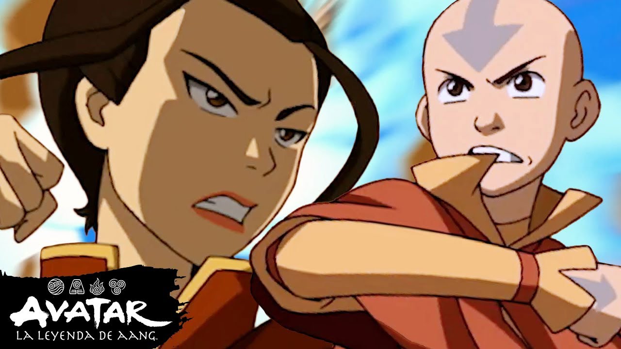 Aang lucha contra Azula en 