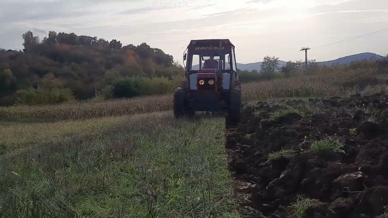 Zetor 6045 i Rabewerk plug obrtač-oranje za ozimu žitaricu