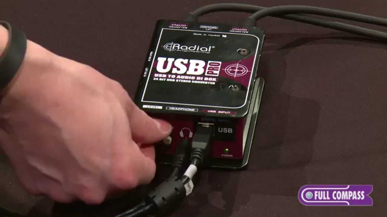 Radial Engineering USB Pro Digital Stereo DI for Laptops Overview | Full Compass
