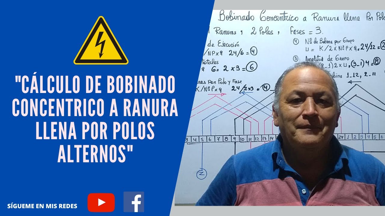 CALCULO DE BOBINADO CONCENTRICO A RANURA LLENA POR POLOS ALTERNOS