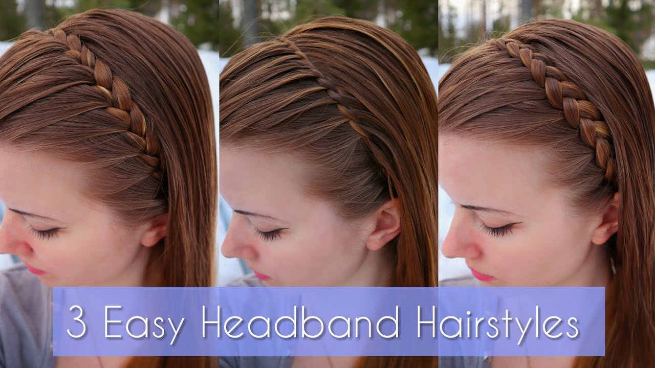 3 Easy Headband Hairstyles | Under 5 minutes Hairstyles | How to Hair DIY