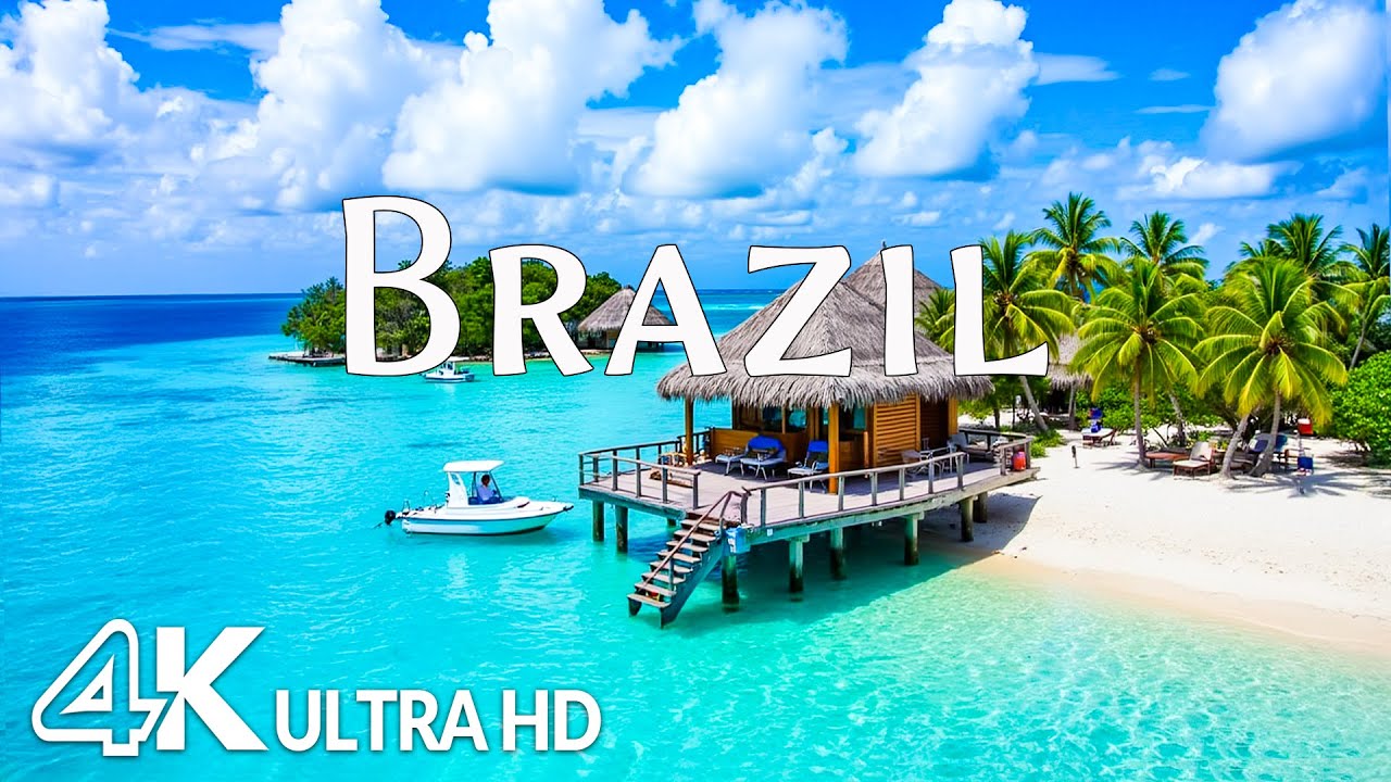 BRAZIL 4K UHD - Incredible Scenes, Vibrant Culture & Hidden Travel Gems with Relaxing Music