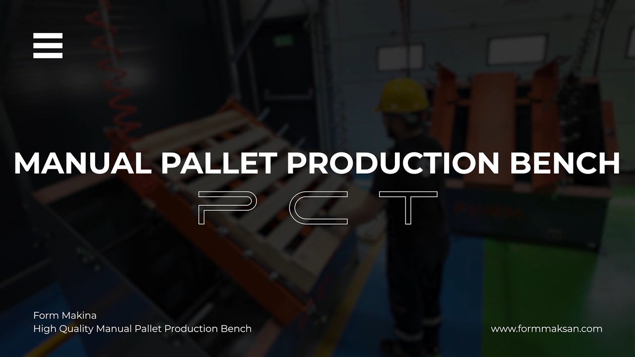 Manual Pallet Production Bench │ Manuel Palet Çakım Tezgahı │FORM MACHINE
