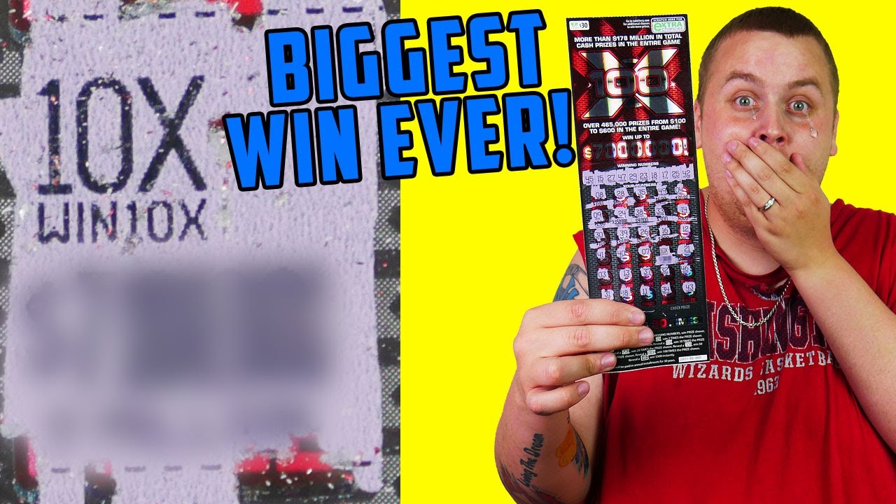BIGGEST WIN OF MY LIFE! LOTTERY TICKET JACKPOT!