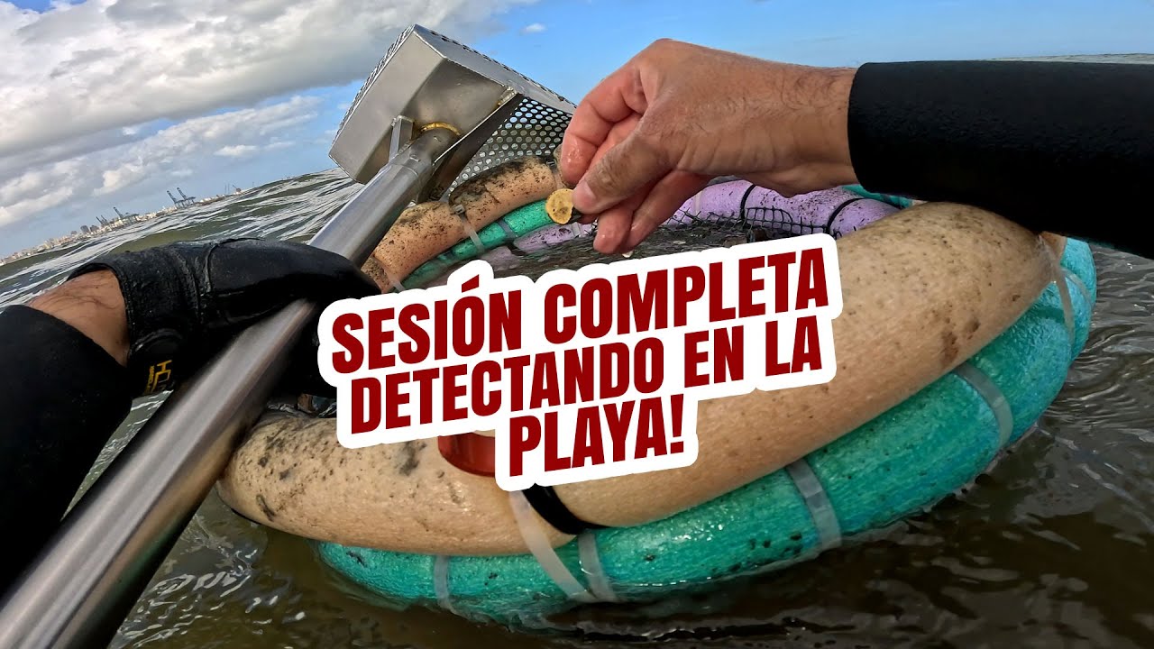 Acompáñame a Descubrir TESOROS en esta SESION COMPLETA 1 con mi detector de metales dentro del agua!
