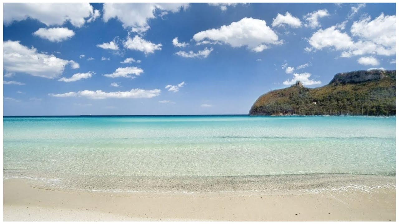 La spiaggia più famosa di Cagliari 'POETTO' Sardegna [ 4k ]