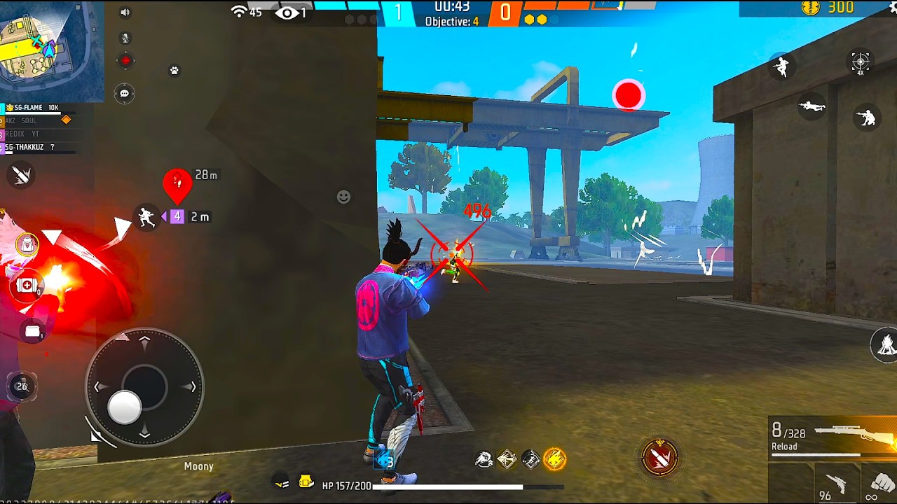 Abnormal shots in cs ranked🤯 Only Red Numbers🥵 Squad wipe missed🥲 Freefire || SG FLAME