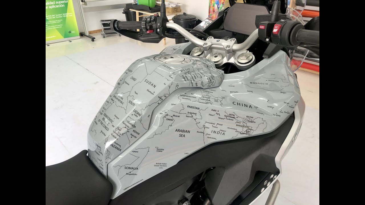 BMW F850GS Adv 20-onwards. HOW TO apply install LOOK tutorial full tank set stickers decals