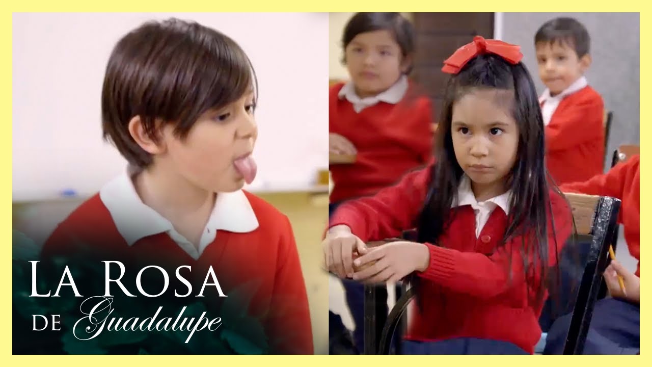 Pedro le saca la lengua a María para molestarla | La Rosa de Guadalupe 2/4 | Ser feliz