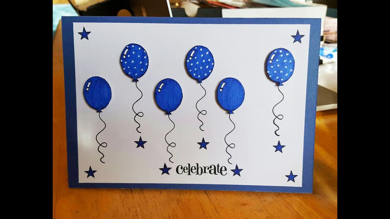 Balloon Birthday Card Tutorial - GiftBasketAppeal