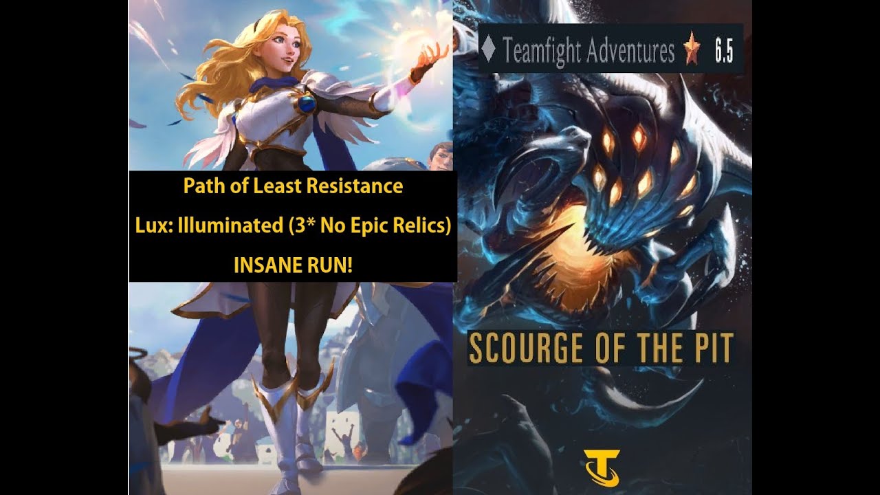 Craziest Game Ever! - Lux: Illuminated vs Baron Nashor (3* no epic) - Scourge of the Pit - Teamfight