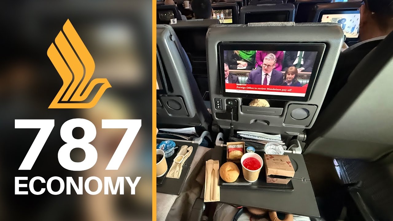 Я чуть не опоздал на свой рейс 😱 Самолет Singapore Airlines 787-10, эконом-класс.