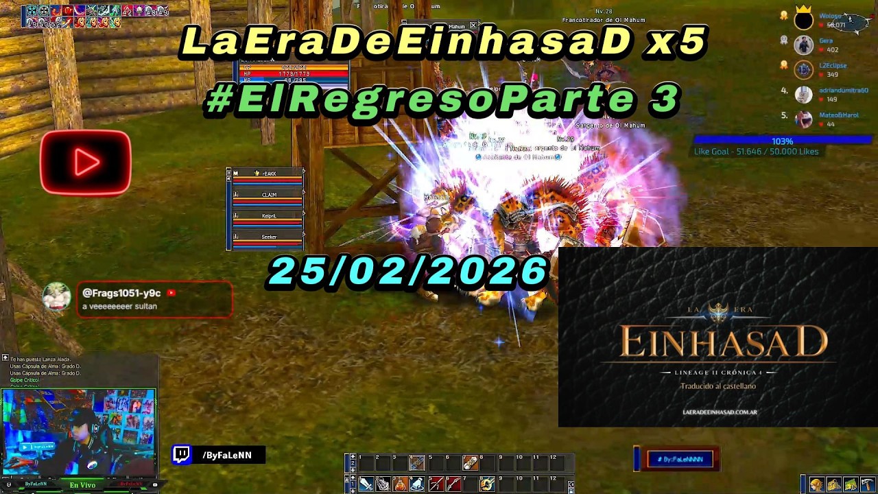 🔴[L2 LaEraDeEinhasaD x5]  Ponemos al Enano a polear para el elder)? veamooos #interlude #mmorpg #l2