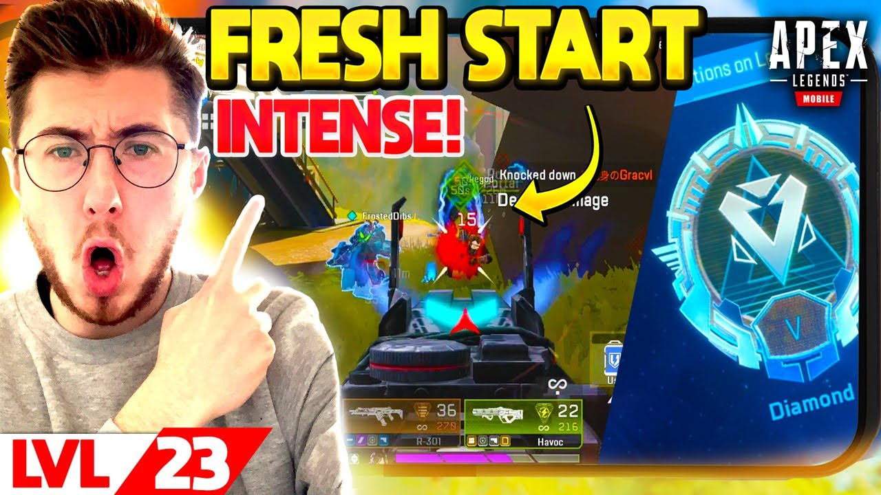 INTENSE GAME GOT ME DIAMOND RANK! Apex Legends Mobile Fresh Start EP.6