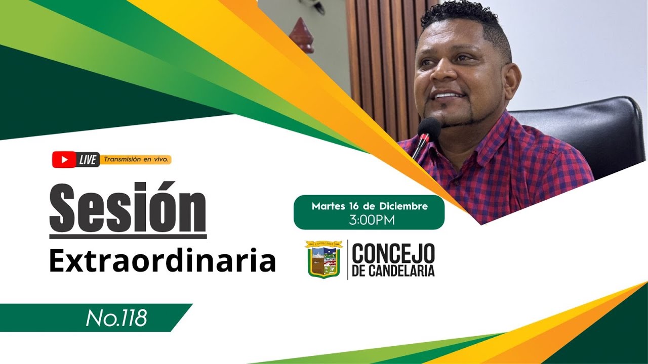 ORDEN DEL DÍA DEL 16 DE DICIEMBRE DE 2025 – SESIÓN EXTRAORDINARIA No.118🔰