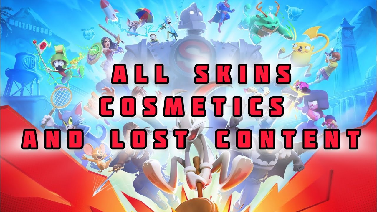 Multiversus All skins ,emotes ,ringouts, Profile icons, badges and unreleased content from 2022-2025