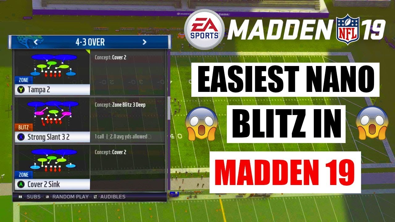 The Easiest Nano Blitz In Madden 19 | Madden 19 Nano Blitz
