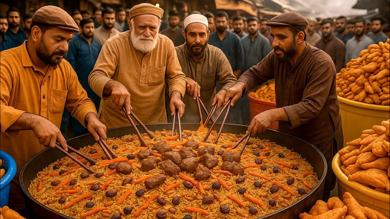 AFGHANISTAN MOST VIRAL STREET FOOD | LEGENDARY KABULI PULAO RECIPE AND AFGHANI SEEKH KABAB