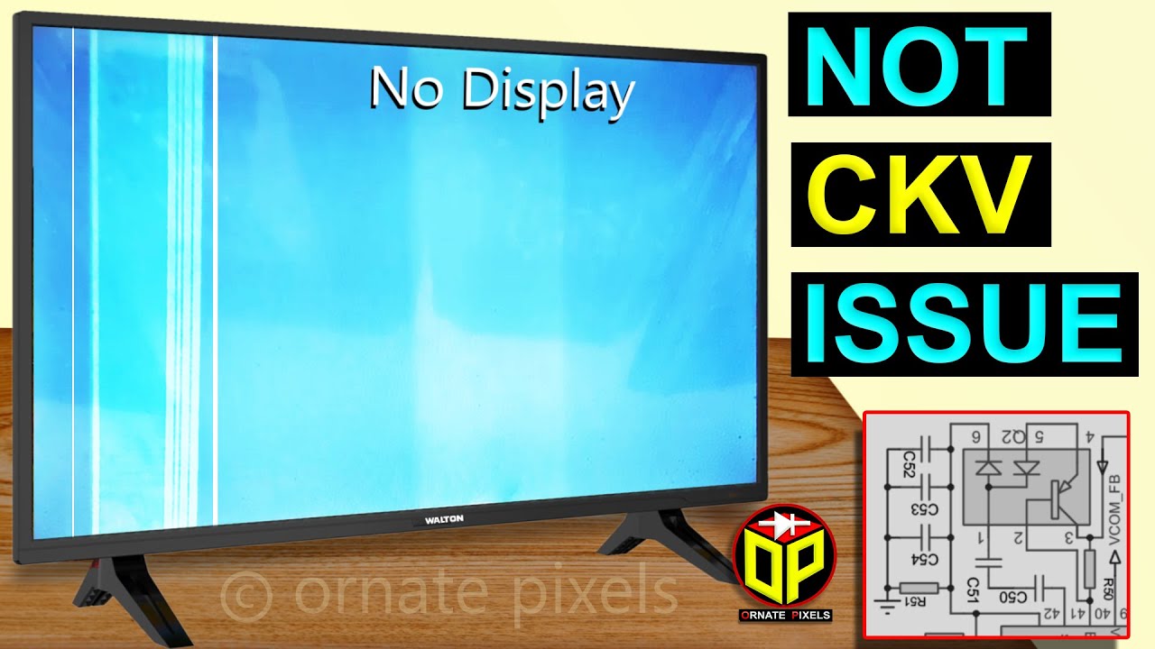 Vertical Lines & No Display Problem on LCD TV Screen | VGH Voltage Missing But Not CKV Issue