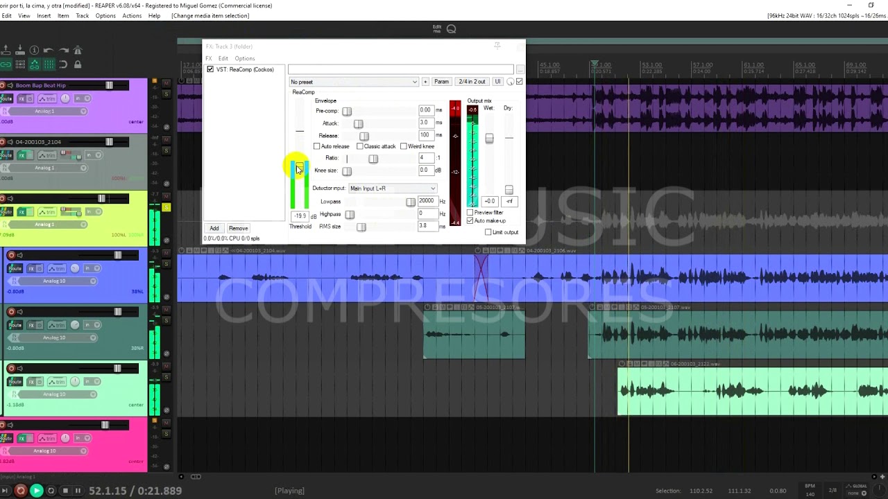 COMPRESORES EN REAPER
