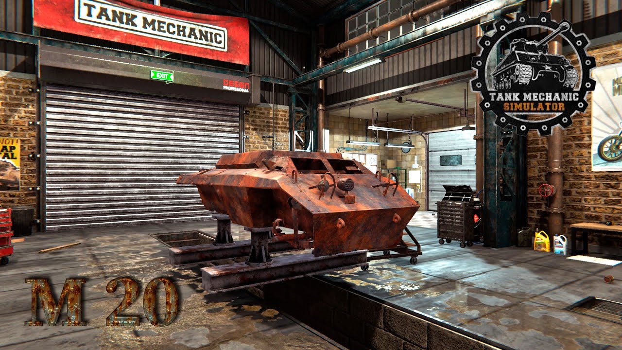 M20 Armored Utility Car restoration - Tank Mechanic Simulator