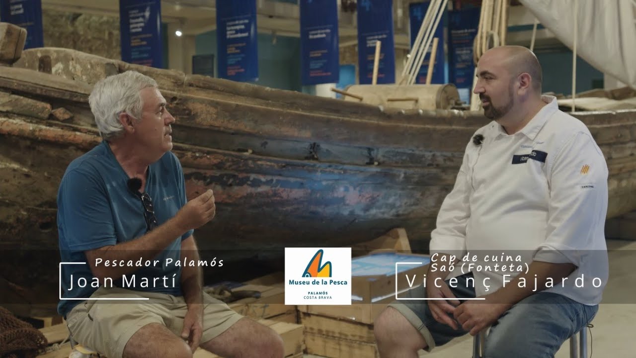 Vicenç Fajardo (Restaurant Saó) i Joan Martí (pescador de Palamós)