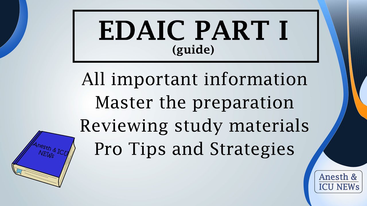 EDAIC part I (2024) Practical Guide