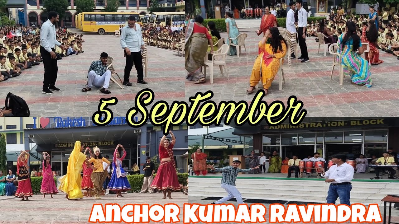 Teachers day special // Anchor Kumar ravindra // Rakesh Academy Pilani //#pilani #school #anchoring