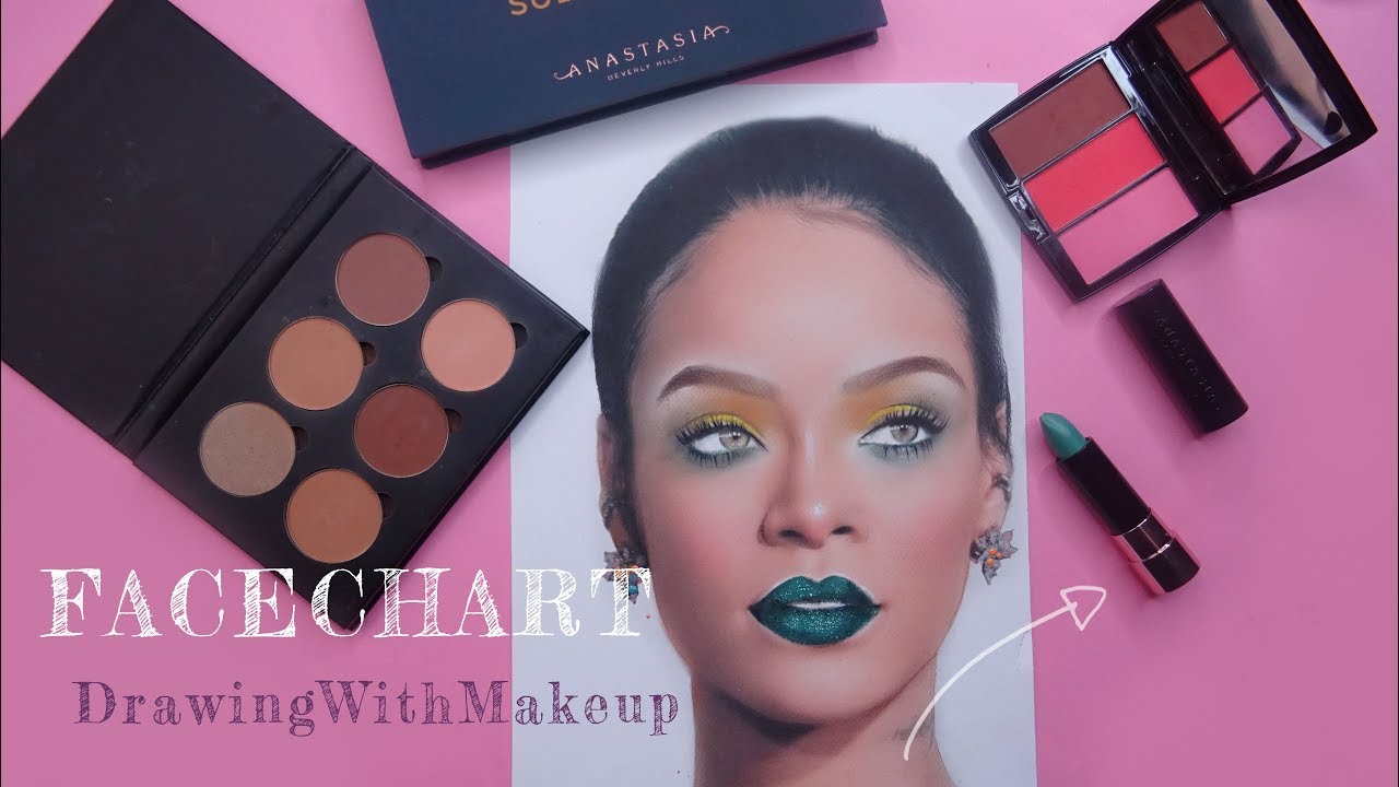Drawing With Make Up On Paper Challenge