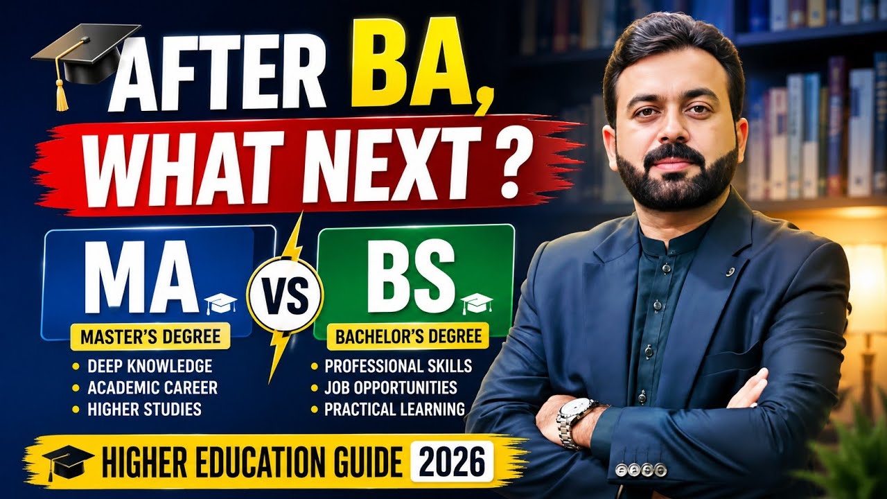 After BA, What Next ? |  MA vs BS Explained | Higher Education Guide 2026