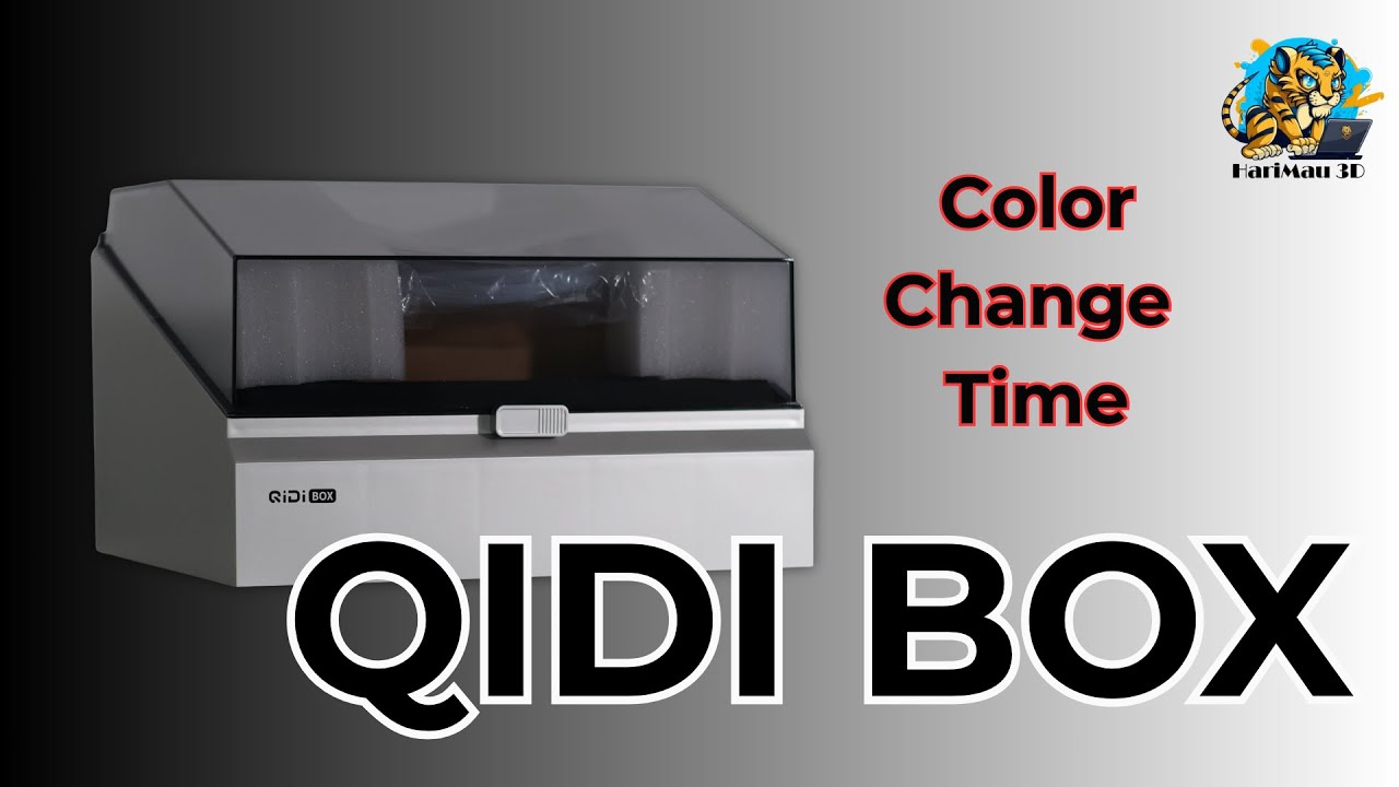 QIDI TECH - QIDI BOX Color Change Time ( Compare with Bambu Lab P1S )