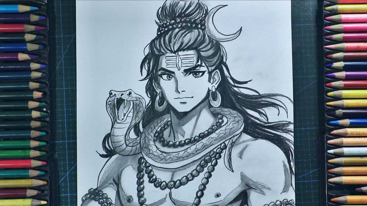 How To Draw Lord Shiva in Anime style  || Anime Drawing Step By Step