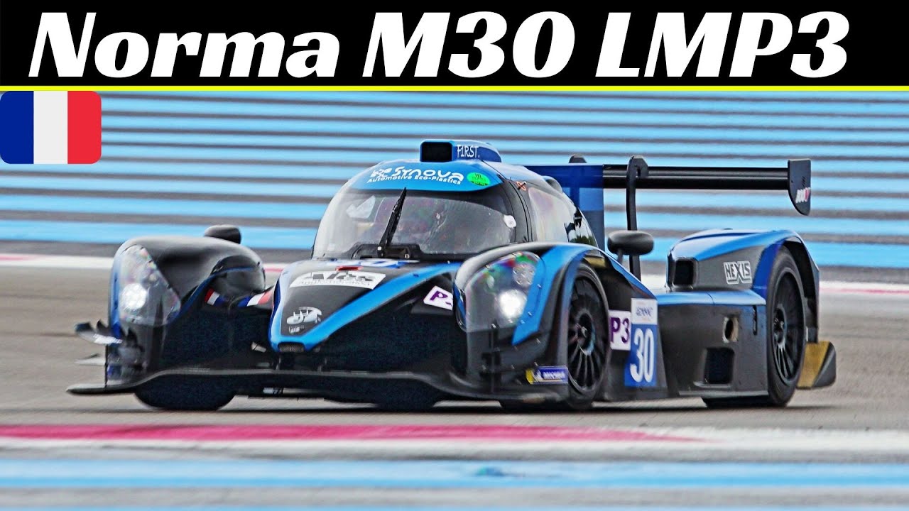 Norma M30 LMP3 Sport Prototype - 420Hp Nissan Nismo VK50 V8 N/A Engine - Test at Paul Ricard Circuit