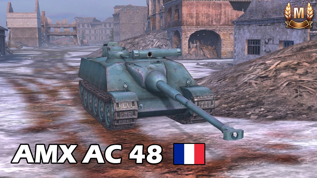AMX AC 48 | 4,410 DAMAGE | WoT Blitz ACE Replays