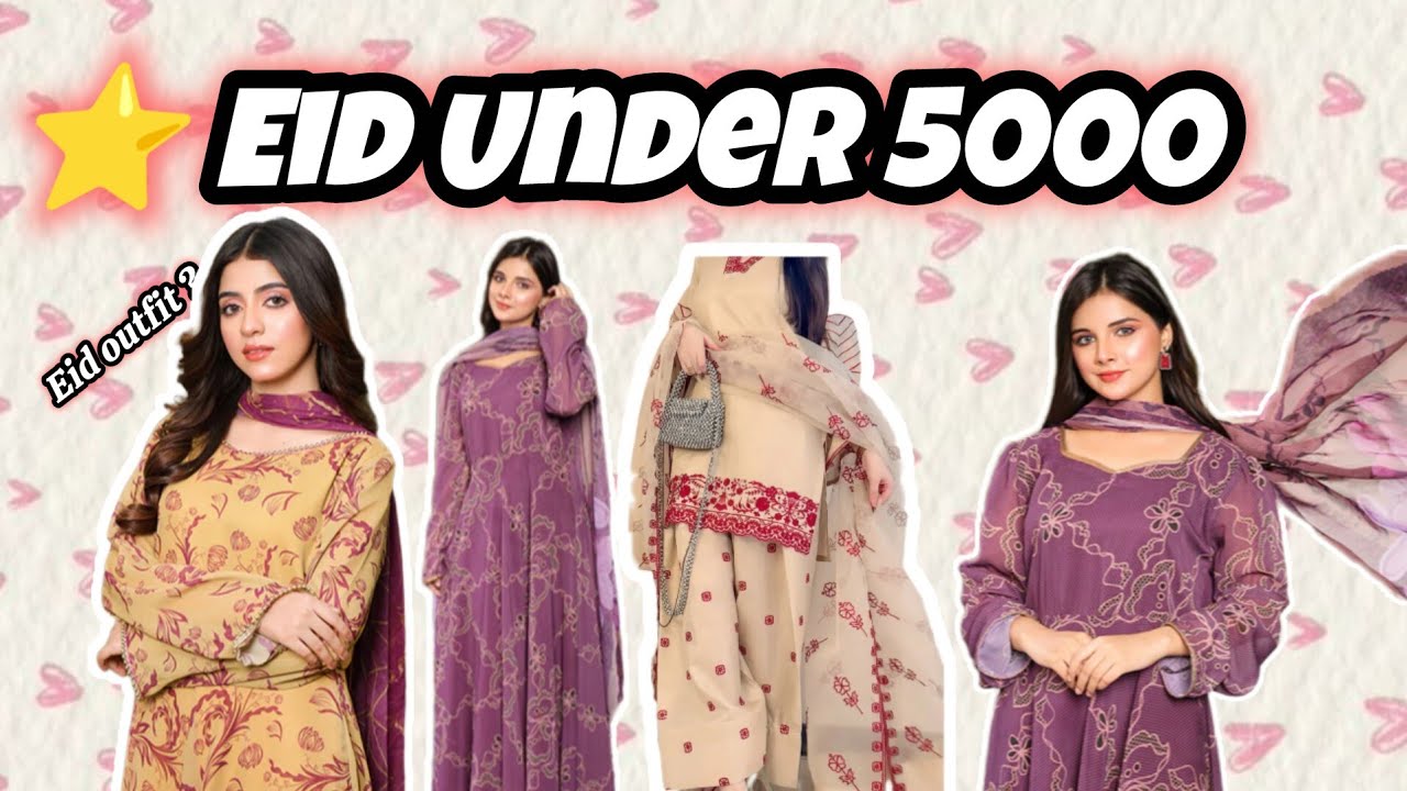 ✨Eid Outfits Haul 2026 | 3 Elegant 3-Piece Suits Under 5000 | Trendy Farsi Salwar Ideas🛍️