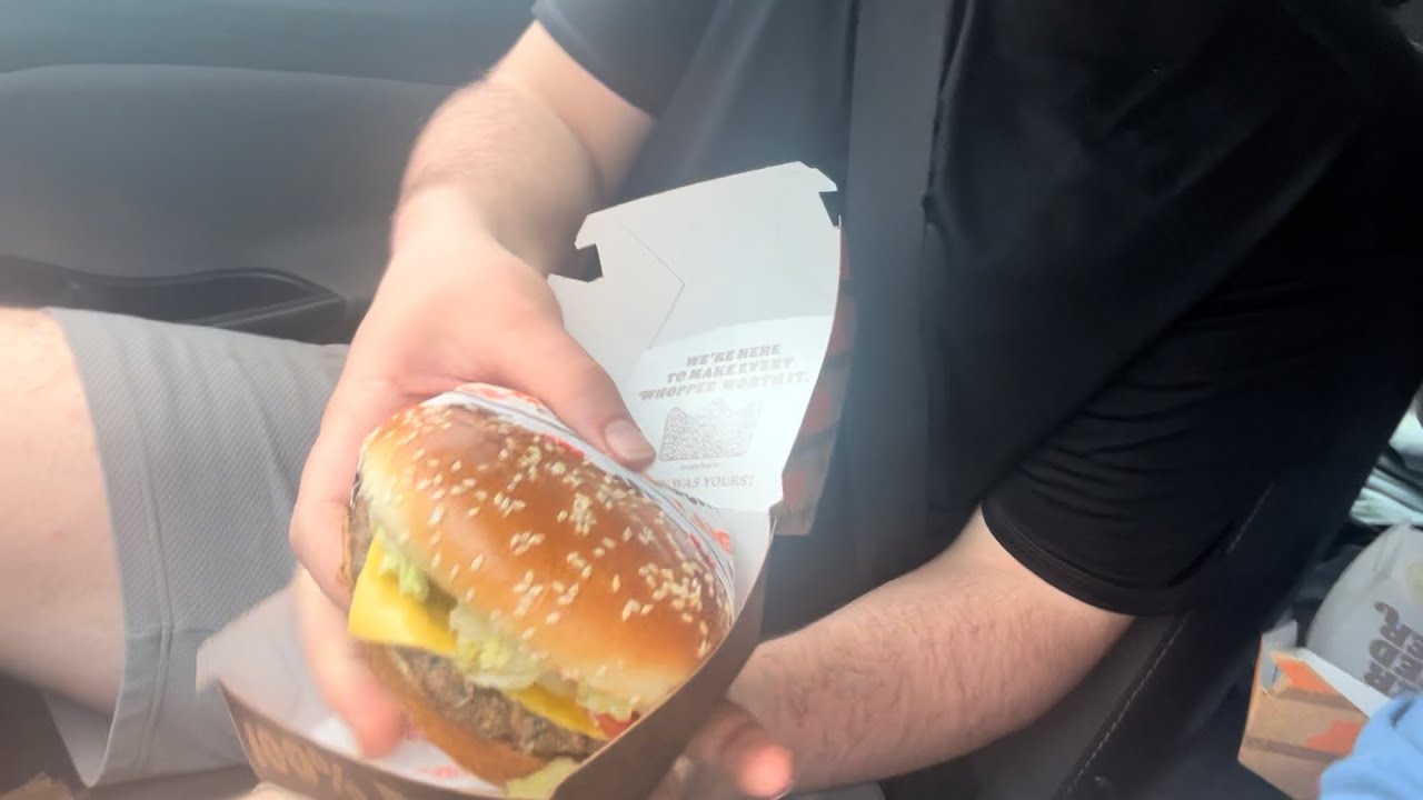 Trying the NEW Burger King Whopper With My Brothers | Honest Whopper Review
