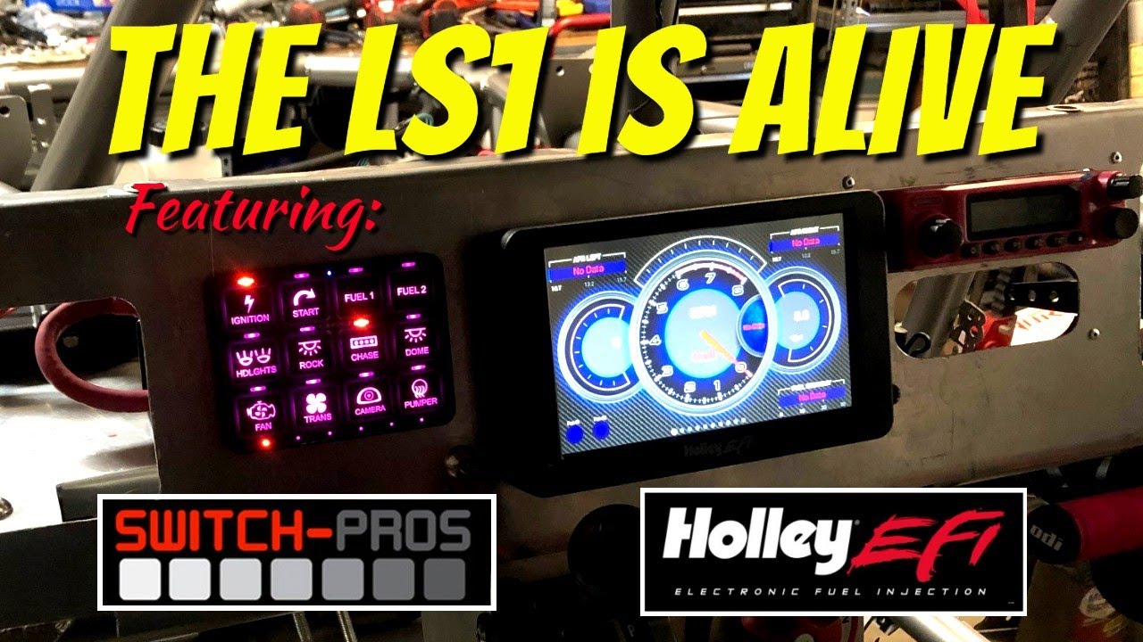 LS1 First Start with Holley and Switch-Pros
