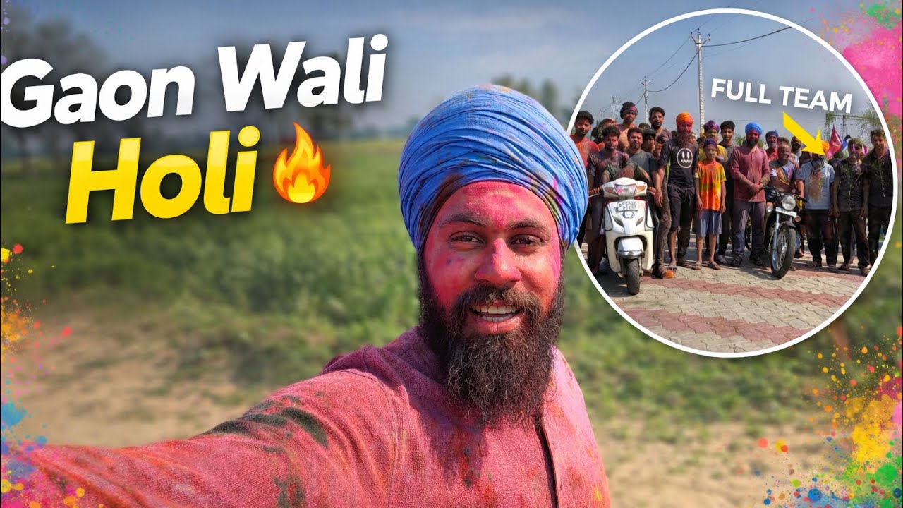 Pind Wich Holi Da Dhamaka 2026 | Rang, Bikes Te Yaaran Di Yaari 😎🔥