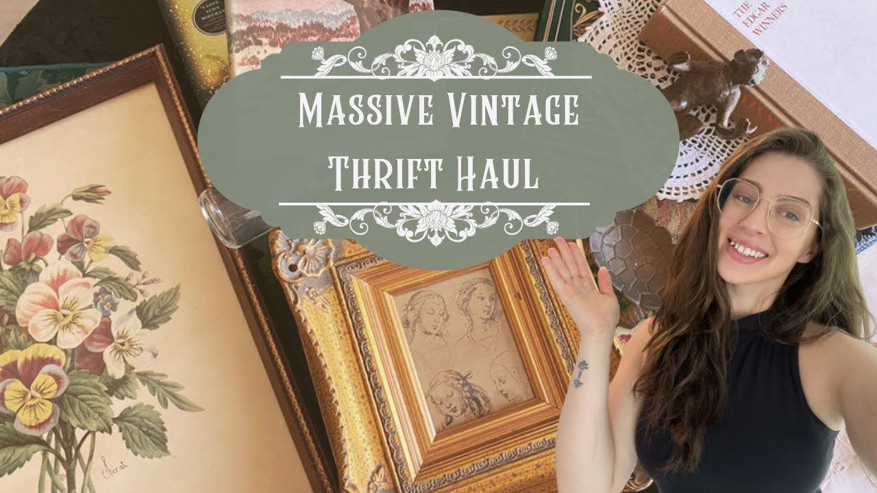 MASSIVE VINTAGE THRIFT HAUL! 🕯 - VICTORIAN Inspired Thrifted HOME DECOR and MORE